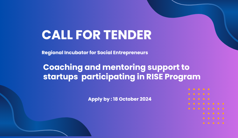 Call for tender: Coaching and mentoring support to startups participating in RISE Program